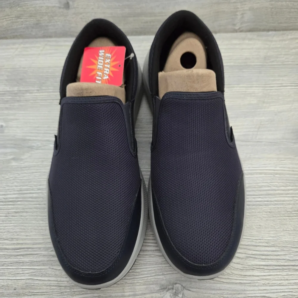 NEW Skechers Equalizer 5.0 Persistable Navy Extra Wide Fit Walking Mens 11.5